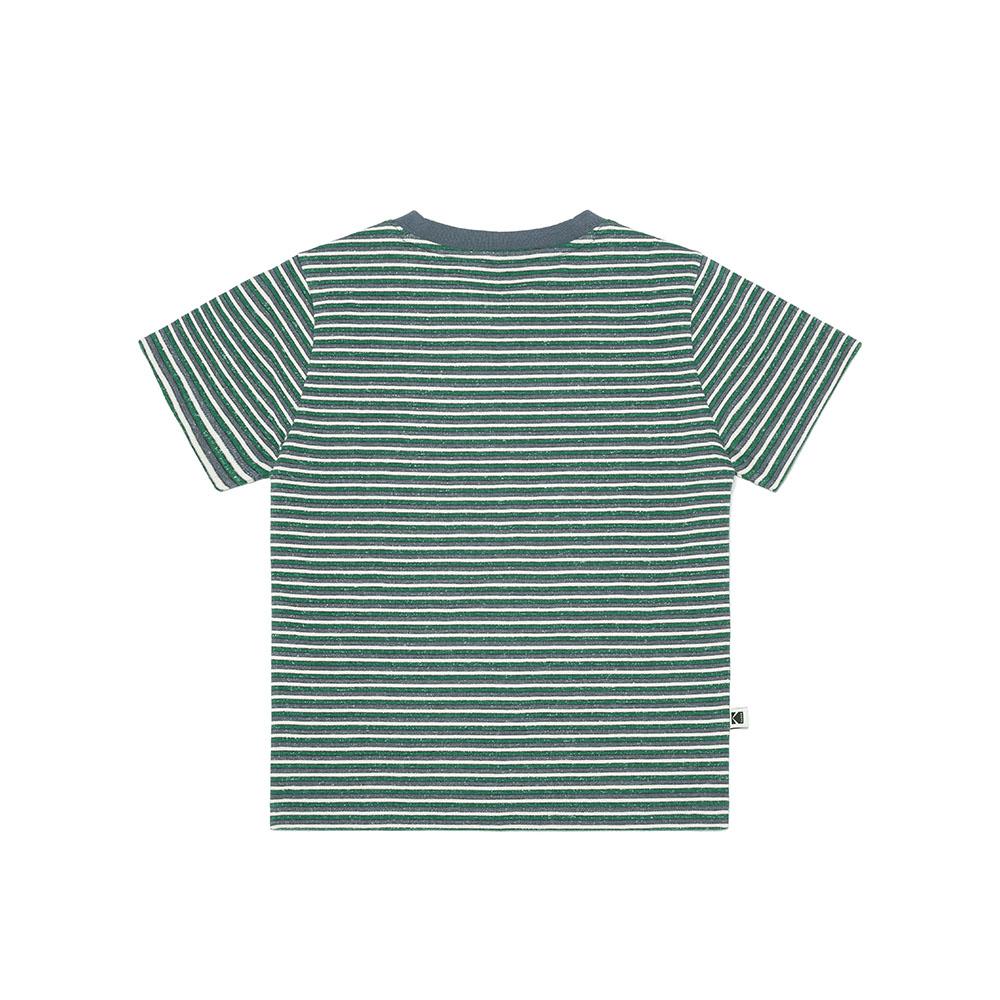KODAK Rainbow Stripe Short Sleeve T-Shirt Women'S Green