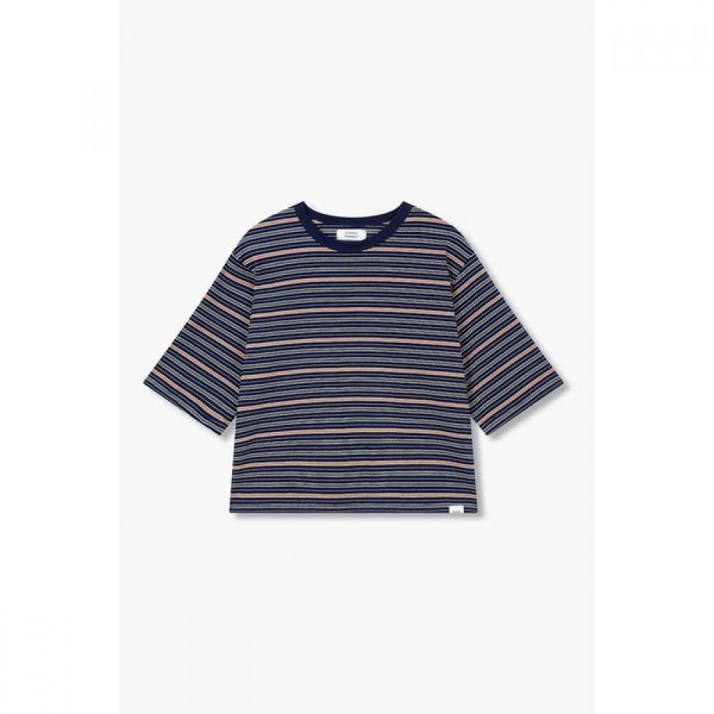 STUDIO TOMBOY MulTi STripe Crop T shirT 9176222991ar