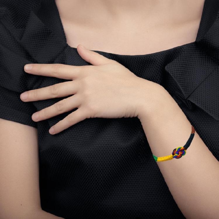 Adjustable Unique Bracelet Cotton Sturdy Hand Rope Handmade Accessory Craft Supplies for Daily Use and Outdoor Wear