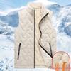 Men's Autumn Winter Stand Collar Warm Cotton Vest: Sleeveless, Plus Size, Casual Jacket