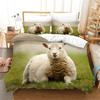 3D Printed Sheep Duvet Cover with Pillow Cover Bedding Set Single Double Twin Full Queen King Size Animal Bed Set Bedroom Decor
