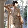 Nuovo cheongsam migliorato in stile cinese, nuovo per ragazza, temperamento di alta classe, stile sorella reale per le vacanze, vestito con scollo