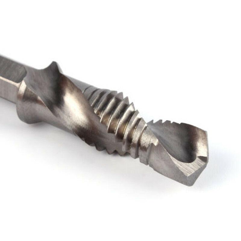 Premium Quality Hex Shank Titanium Plated Screw Thread Drill Bits Set Compound Tap Tool