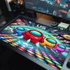 Among Us Color Mouse Pad Large Gaming Table Cushion Non-slip Laptop Tablet Big Mousepad XXL Mat Mini PC Playmat With Lock edge