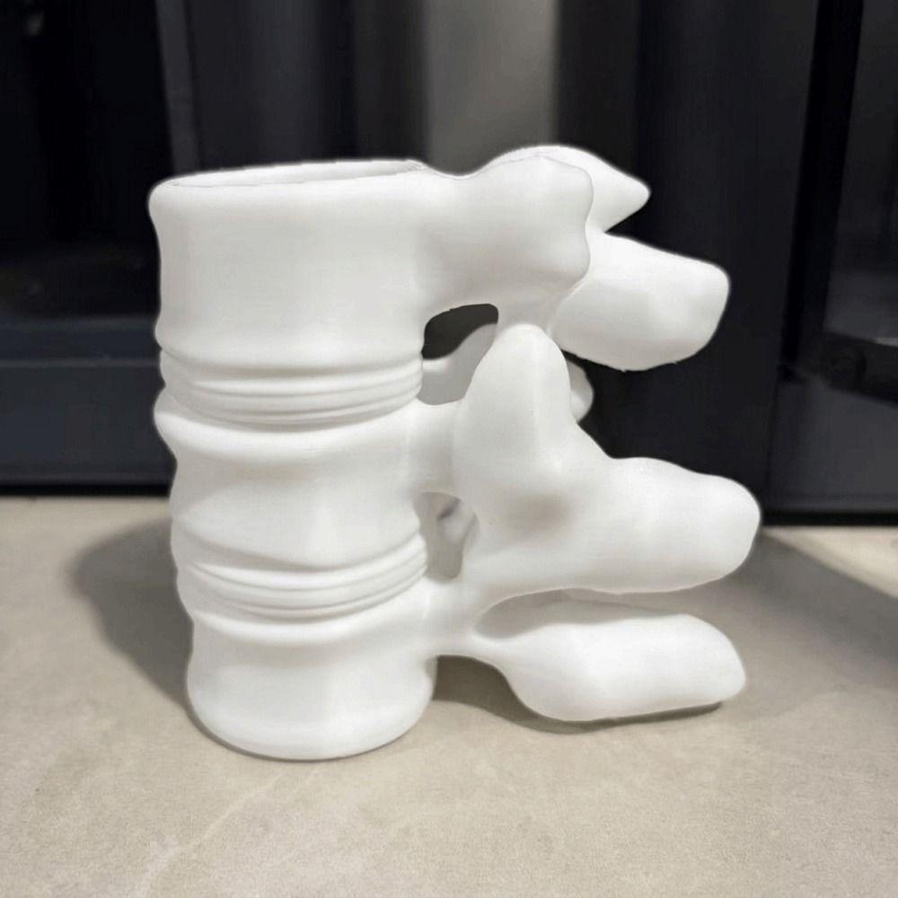 Lustiger Wirbeläulen Stifthalter 3D Gedruckter Simulationswirbelsäulen Bürstenhalter Wirbelsäule 3D Vase Ärzte