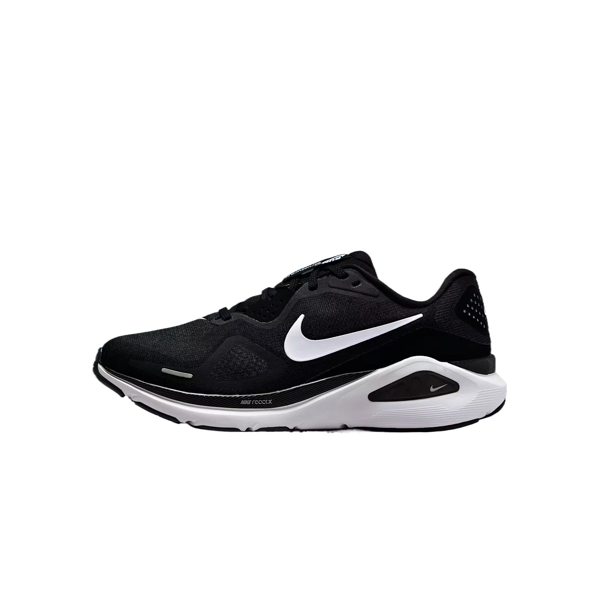 

Nike Structure 26 Extra Wide Black White Women Sneakers Wolf-Grey Metallic-Silver HQ2589-001 35.5