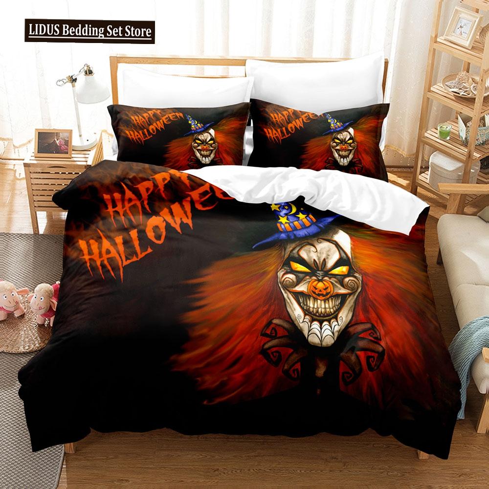 3D Halloween Bedding Sets Duvet Cover Set With Pillowcase Twin Full Queen King Bedclothes Bed Linen 200x200