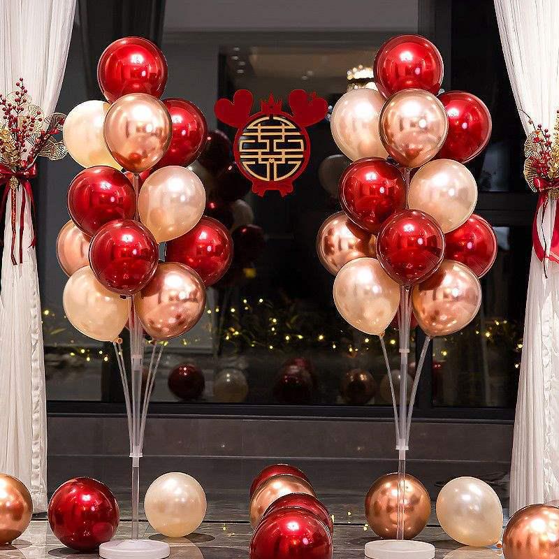 Romantic Wedding Room Balloon Decoration Set for Bedroom and Table