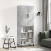 VidaXL Highboard Concrete Grey 69.5x34x180 Cm Engineered Wood 3196095