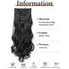 7-Piece European & American Long Curly Hair Extensions with 16 Clips