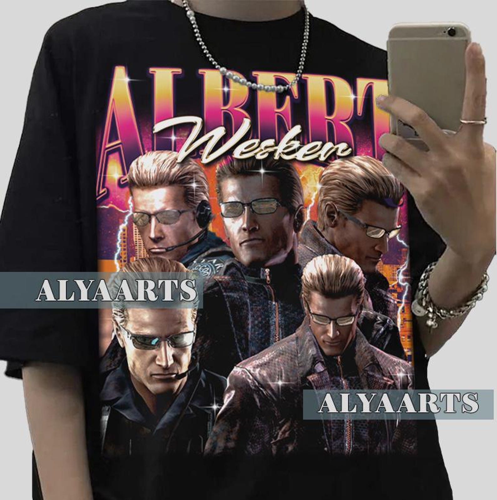 Albert Wesker Vintage T-Shirt: Resident Evil Unisex Tee, Gamer Gift 3XL