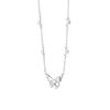 S999 Pure Silver Small Fresh Hollow Butterfly Necklace Sweet Literary Hundred Pagoda Temperament Sweet Collarbone Chain