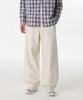Linen-Like Balloon Denim Pants [Cream]