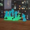 10PCS Resin Magic Night Light Elves Noctilucent Garden Fairy Figures Miniature Landscape Decor Outdoor Home Accessories