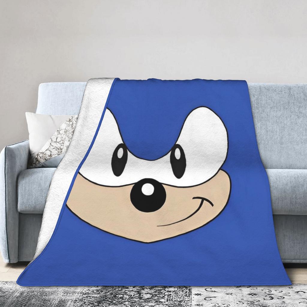 Shadow Game Knitted Blankets Soniced Cartoon Plush Throw Blankets Bed Sofa Personalised Soft Warm Bedspread