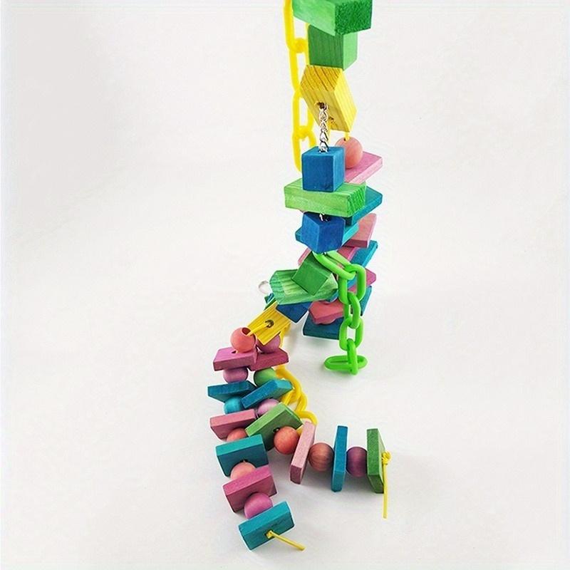 Colorful Parrot Cage Chew Toys Pet Bird Conure Swing Scratcher Bites Toy