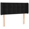 VidaXL Tête de lit avec oreilles Noir 93x16x78-88 cm Velours3119240
