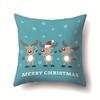 Christmas Series Polyester Pillows Santa Multi-platform Christmas Elk Pillow Cover