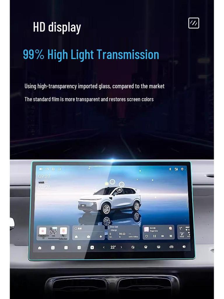 Leapmotor B10 Central Control and Navigation Screen Protector for 25 Models