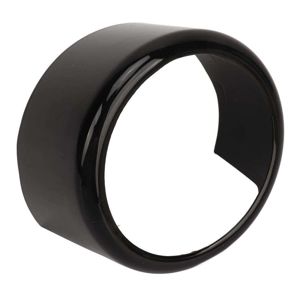 Front Grille Emblem Logo Ring Glossy Black Exterior Badge Decoration Cover Trim Stickers