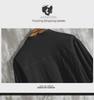 Men's Trendy White Linen Three-Quarter Sleeve Shirt - Loose and Lightweight Summer Fit