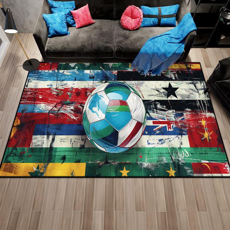 Modern Abstract Style Non-slip Live Room Rug Easy Cleaning Soft Room Decor Lounge Carpet Washable Coffee Tables Mat Customizable