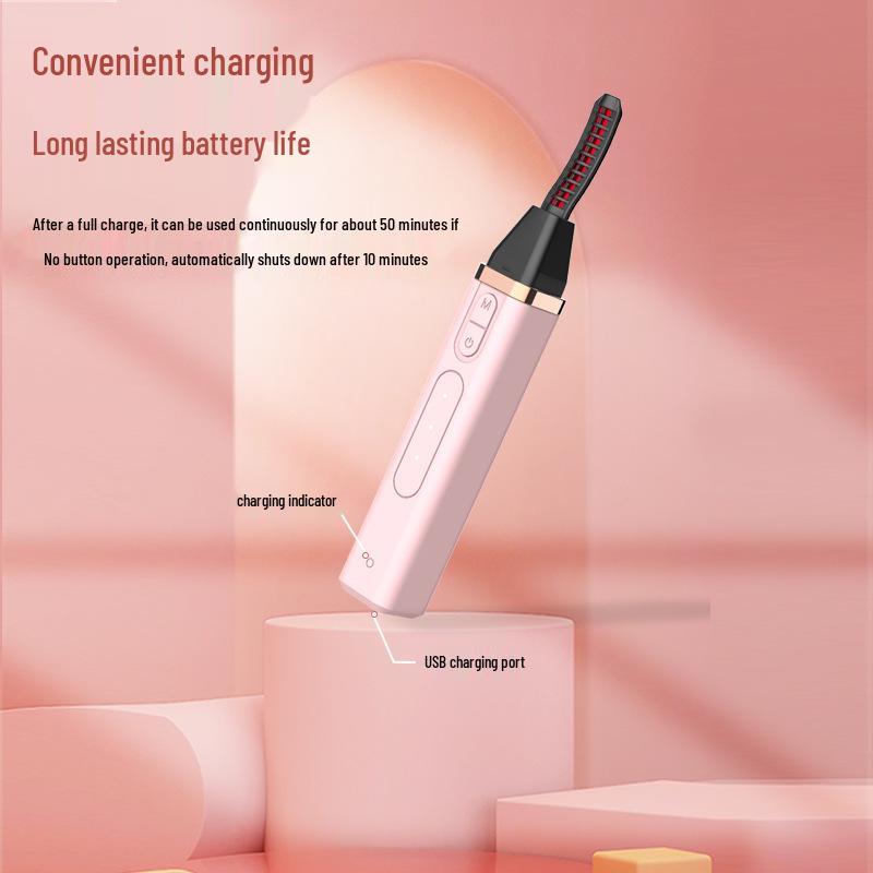 Rechargeable Electric Eyelash Curler with Temperature Control