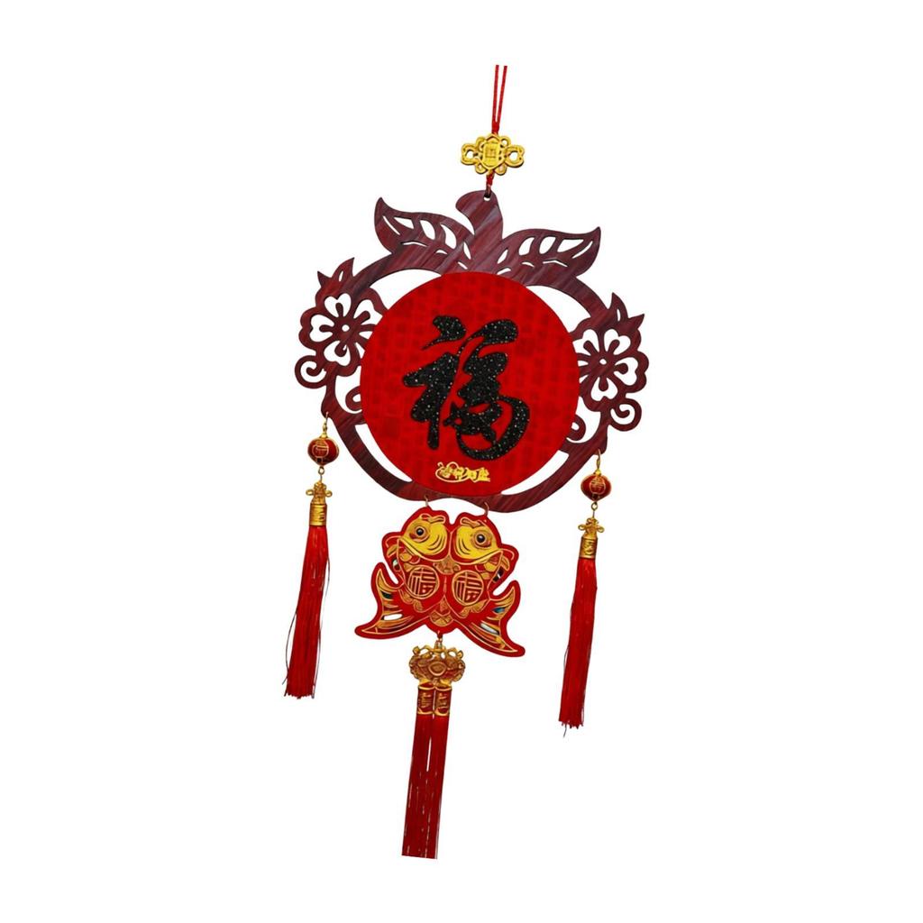 Chinese New Year Decoration Lightweight with Tassels Traditional Pendant Spring Festival Party Decor for Home Door Decoration