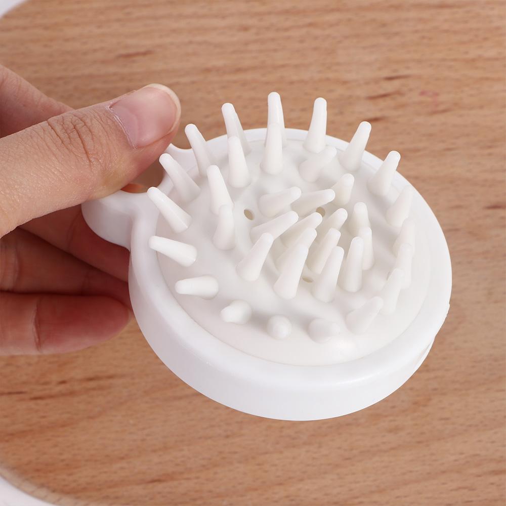 Comfortable Hair Washing Comb Soft Scalp Massage Brush Handheld Silicone Shampoo Brush  Women Men