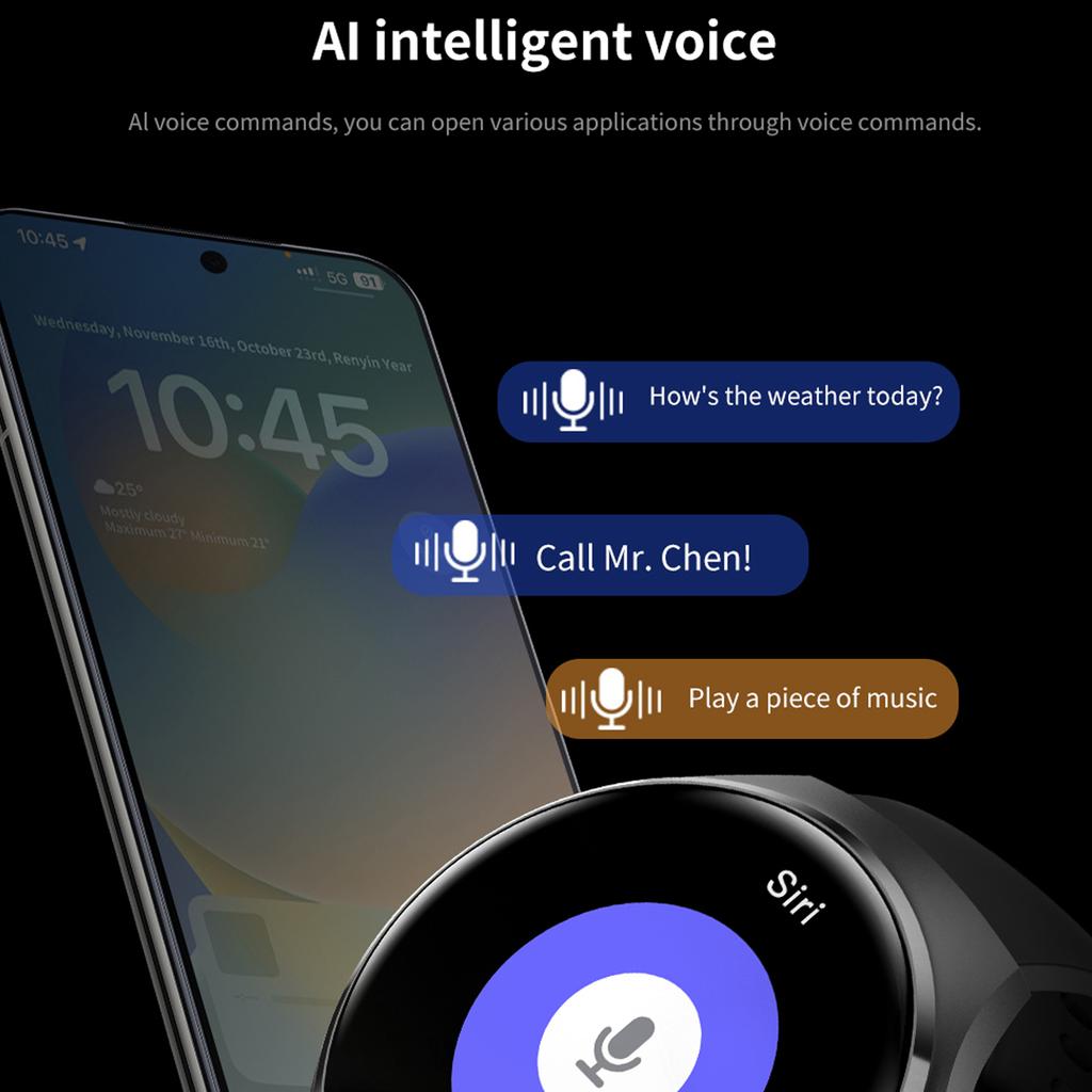 100% Original Packing For Men Smart Watch 4 AMOLED HD Screen Bluetooth Call Heart Rate Professional Waterproof SmartWatch 2025