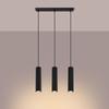 Lampa Wisząca Amber 3 Gu10 Czarny Alu Lumilo 15.675.75
