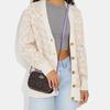 Coach Jamie 19 Logo Classic Print Multi-Functional Pocket Zipper Crossbody Bag Women crossbody bag Dark-Brown Purple C9926-SVW1P