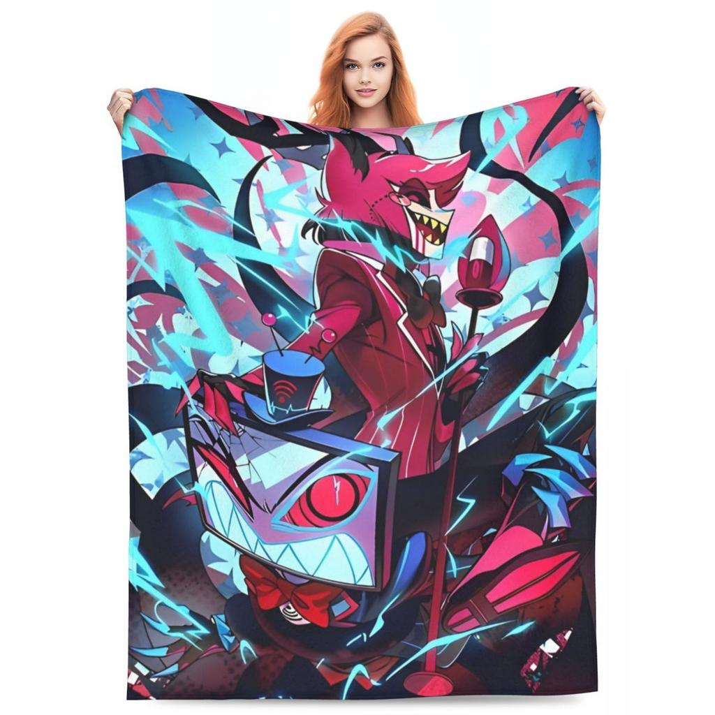 VOX H-Hazbin Hotel Alastor Game Blanket Quality Warm Bedding Throws Winter Picnic Bedroom Comfortable Bedspread