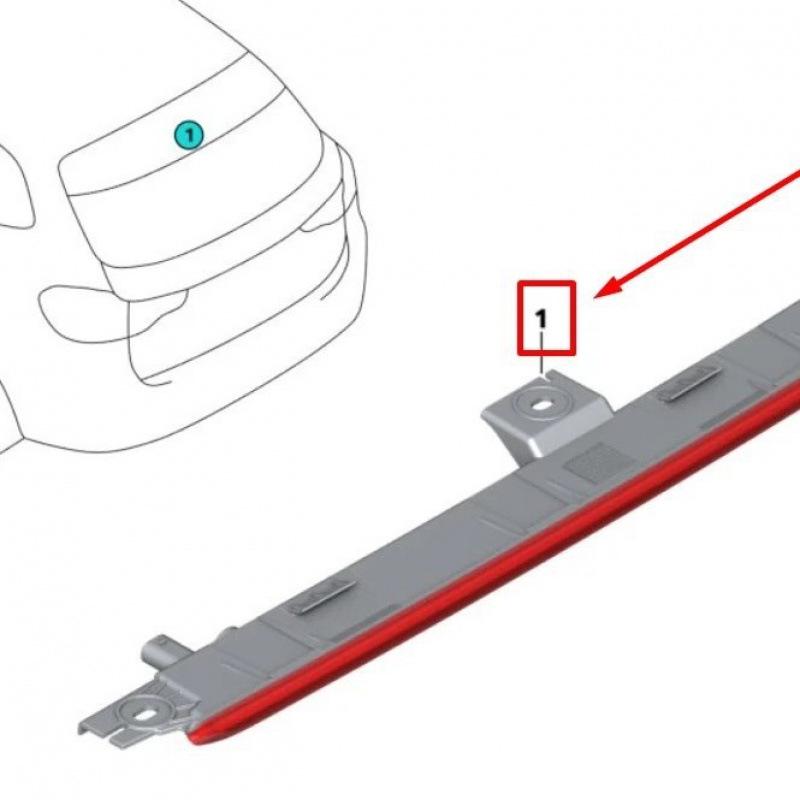 Trunk Lid Brake Light for 2017-2021 BMW X3 G01/G08
