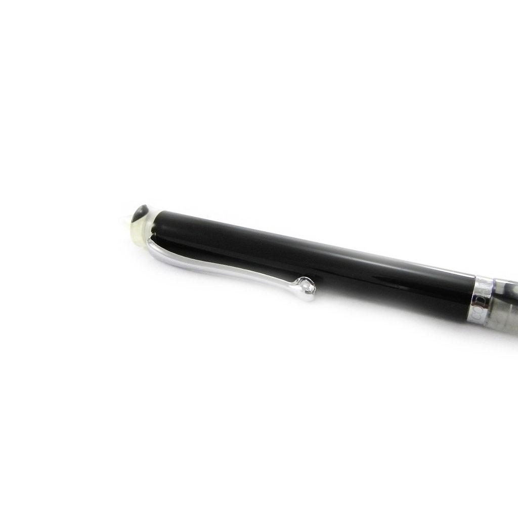 Les Trésors De Lily [I5092] - Stylo créateur 'Académie' noir gris - 12 cm