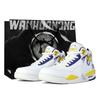 Flight Legacy Vintage Basketball Shoes Men's Mid Top White/Purple Color BQ4212-102(Team113-BOX)