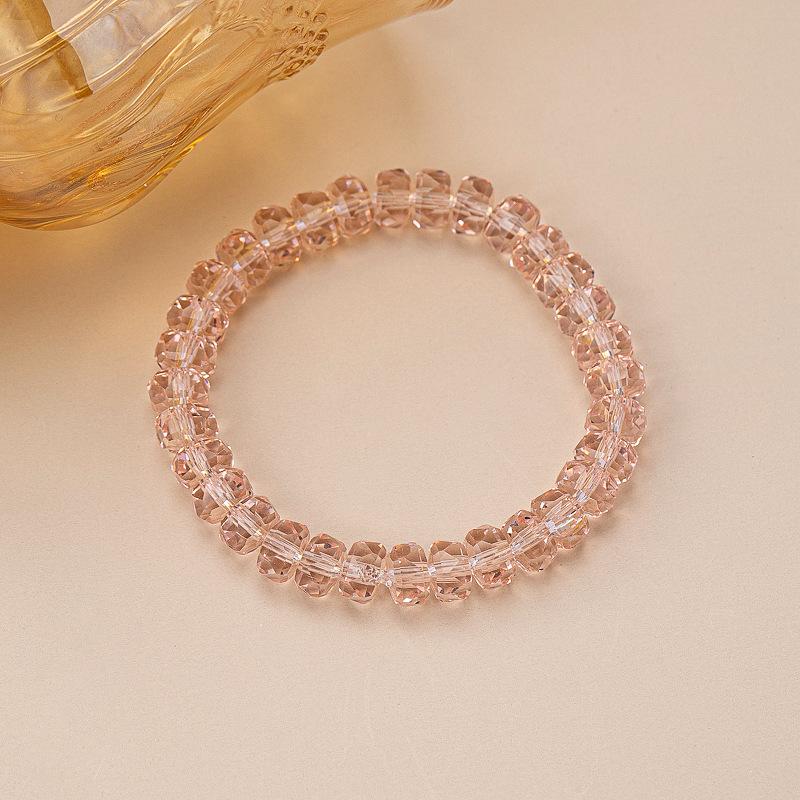 Color Super Seven Crystal Bracelet Women's Super Seven Strawberry Crystal Purple Hair Crystal Strawberry Crystal Dry Strike Peach Blossom Hand Jewelry