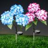Solar-Powered LED Hydrangea Lantern: Outdoor Waterproof Fake Flower Lawn Lamp