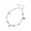 Sterling Irregular Crystal Pearl Charm Bracelet Women Minimalist Handmade Fashion Stackable Accessory