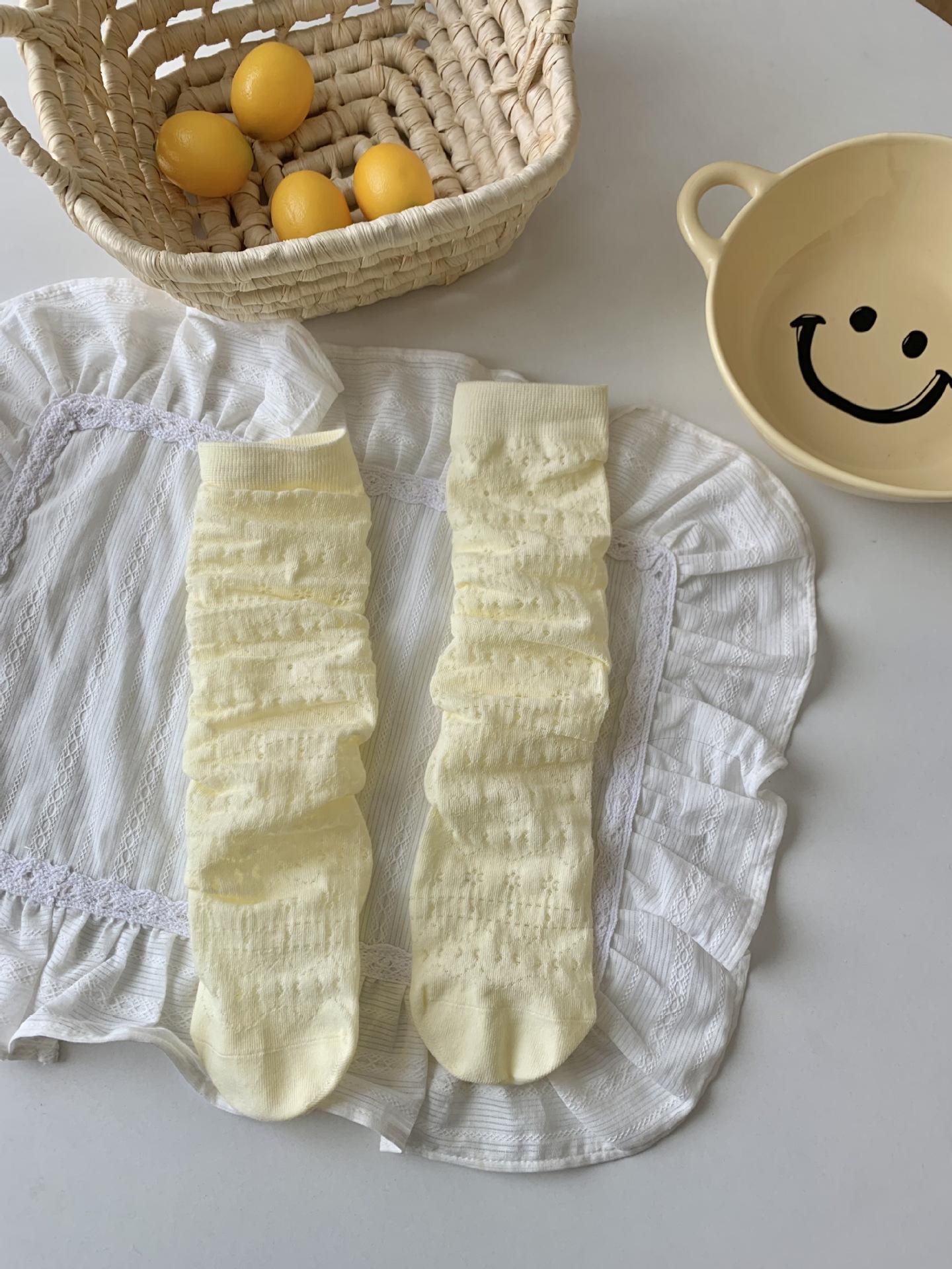 

Summer Thin Socks, Piles Of Socks, Korean Ballet Style Hollow Breathable Stockings, Mint Green Cotton Boneless Socks One size fits all