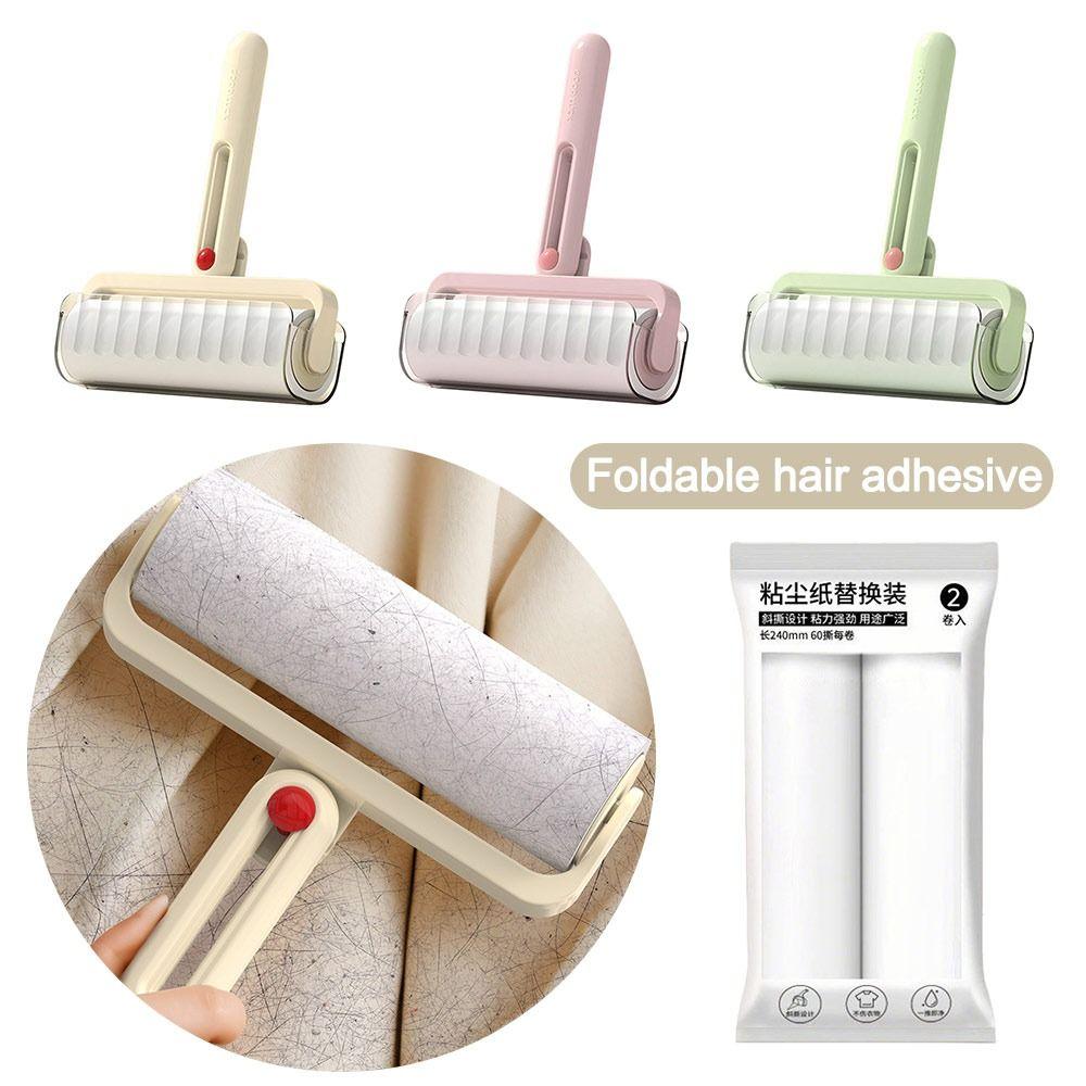 Reusable Tearable Roll Paper Sticky Roller  for Pet Hair Clothes Carpet Tousle Remover
