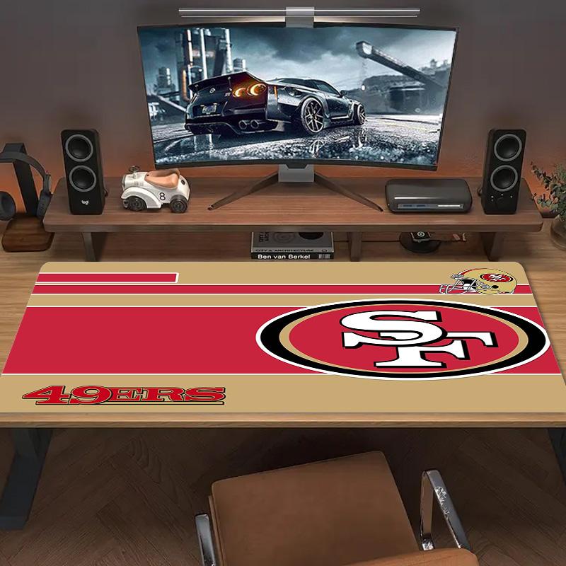 SF 49ers Color Mouse Pad Large Gaming Table Cushion Non-slip Laptop Tablet Big Mousepad XXL Mat Mini PC Playmat With Lock edge