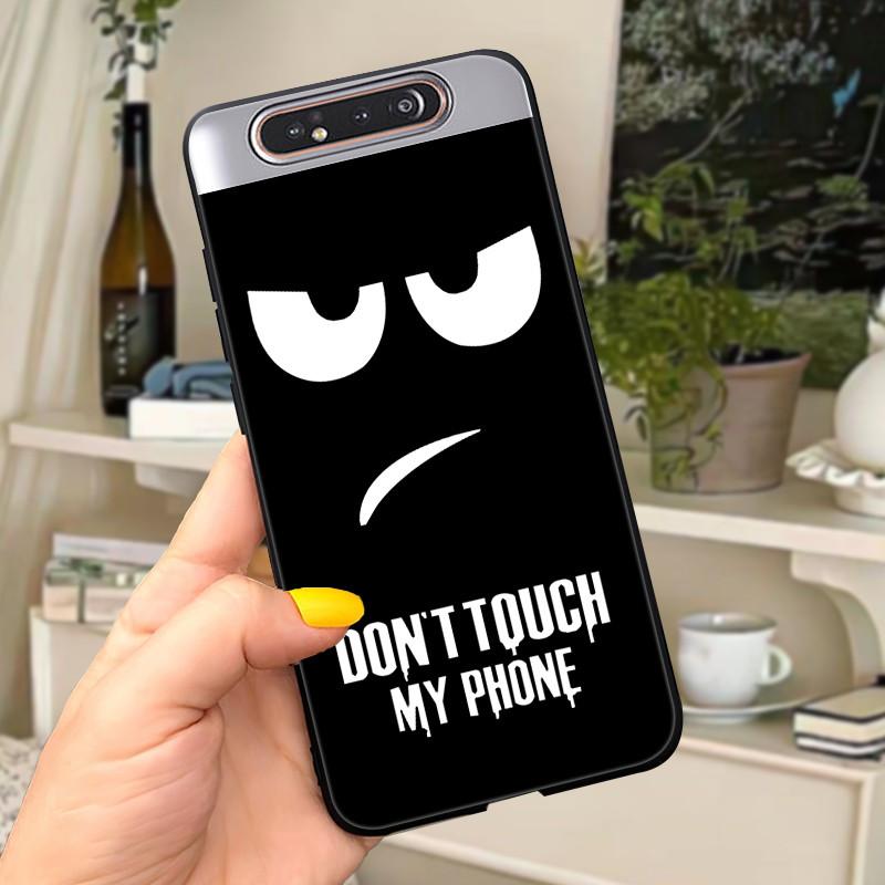 Case For Samsung A80 Case Soft Silicone Cartoon Back Cover For Samsung Galaxy A80 GalaxyA80 A 80 A805 Fundas shell Black coque