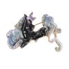 Traditional Chinese Styles Horse Brooch Versatile For Formal Casual Occasions Secure Pin Accessory