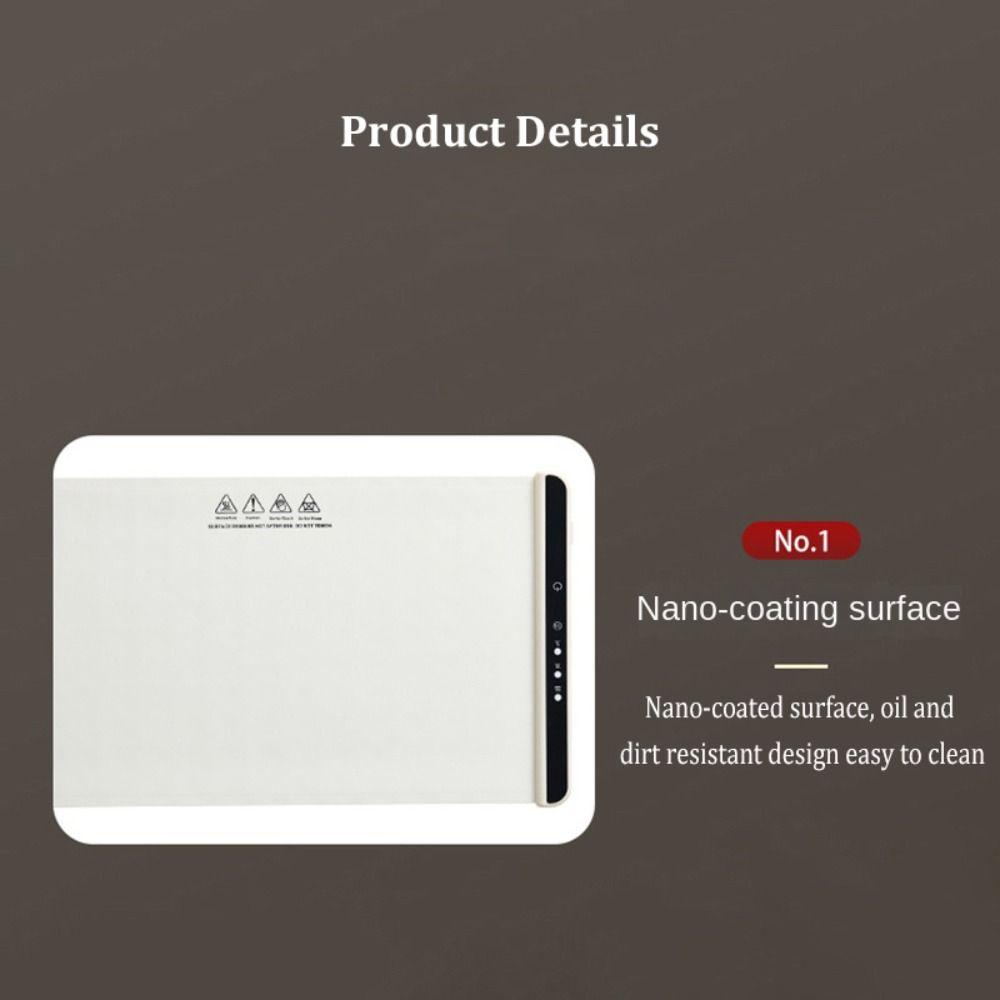 Fast Heating Food Electric Warming Tray Foldable Silicone Food Warmer Plate Keeps Food Hot Constant