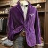 Men's Solid Color Corduroy Warm Pocket Suit Jacket Cardigan Men's Casual Suit