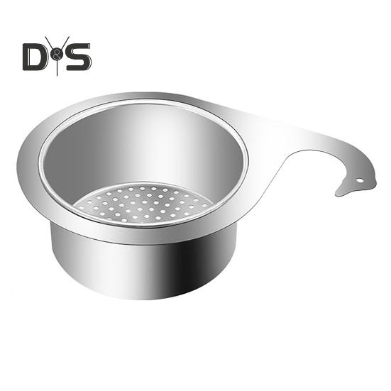 

Сливная корзина для кухонной раковины Swan Drain Rack нержавеющая, устойчивая к коррозии полированная поверхность фильтра для раковины Swan Drain Basket 1pc