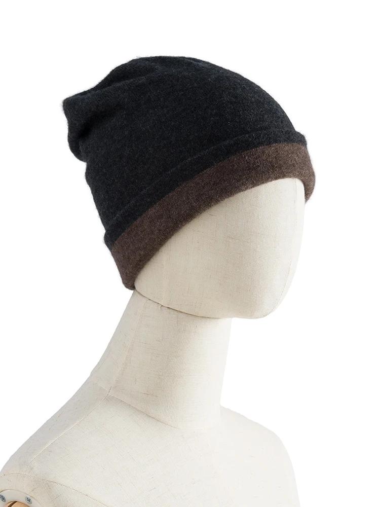 

Цвета соответствуют 35% кашемира женские двухсторонние шапки шапки повседневная мужская шерстяная мягкая осень зима настоящая натуральная ткань One Size