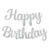 Pre-Strung Rose Gold Happy Birthday Banner NO DIY for Women Men Party Decorations