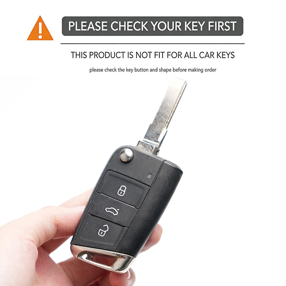 Car Silicone Key Case Cover for VW Volkswagen Golf 7 MK7 Tiguan MK2 T-roc T-cross Skoda Octavia Kodiaq Karoq Seat Ateca Leon Fob